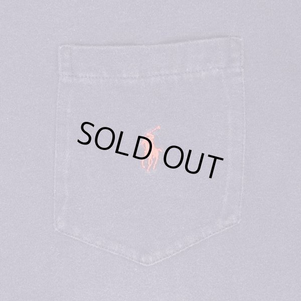 画像3: 90's Polo Ralph Lauren ポケットTシャツ "FADE NAVY" (3)