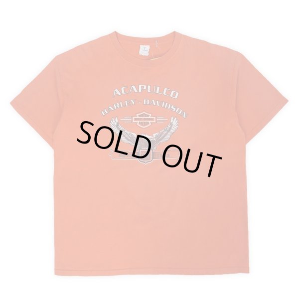 画像1: 00's HARLEY DAVIDSON 両面プリントTシャツ “ORANGE” (1)