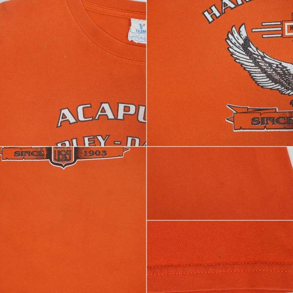 画像4: 00's HARLEY DAVIDSON 両面プリントTシャツ “ORANGE” (4)