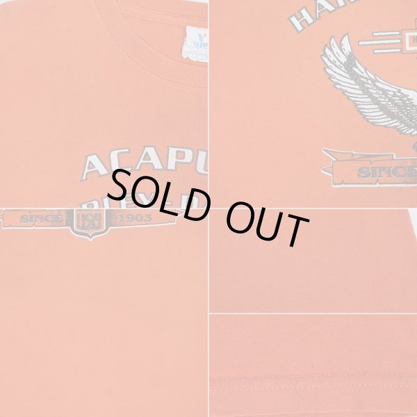 画像4: 00's HARLEY DAVIDSON 両面プリントTシャツ “ORANGE” (4)