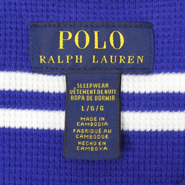 画像2: 00's Polo Ralph Lauren マルチボーダー柄 サーマルカットソー (2)