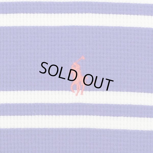 画像3: 00's Polo Ralph Lauren マルチボーダー柄 サーマルカットソー (3)