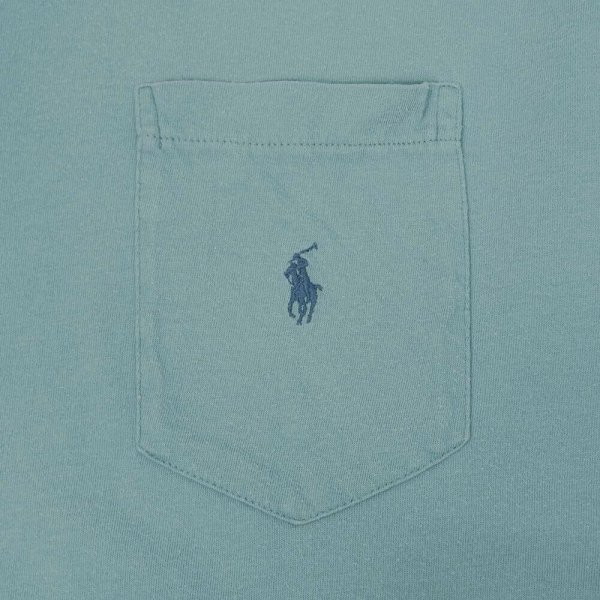 画像3: 90's Polo Ralph Lauren ポケットTシャツ "BLUE" (3)