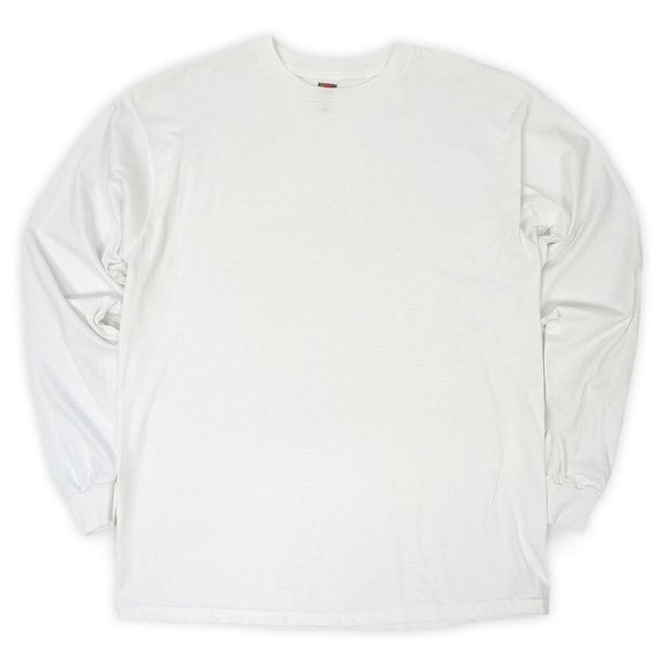 画像1: 90-00's Fruit of the loom L/S ブランクTシャツ "DEADSTOCK" (1)