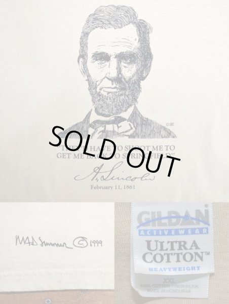 画像3: 90's Abraham Lincoln プリントTシャツ (3)
