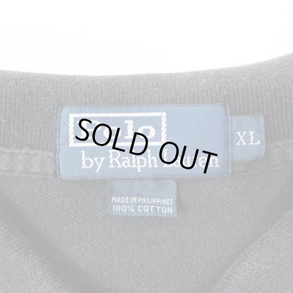 画像2: 90's Polo Ralph Lauren ポロシャツ "BLACK" (2)