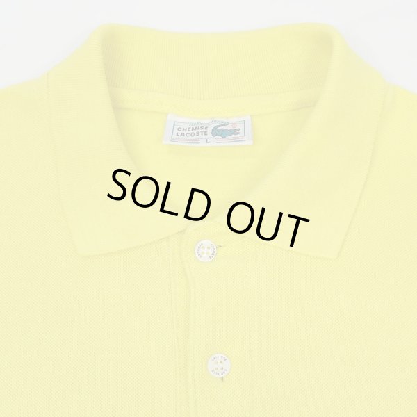 画像4: 80's LACOSTE ポロシャツ "MADE IN FRANCE / YELLOW" (4)