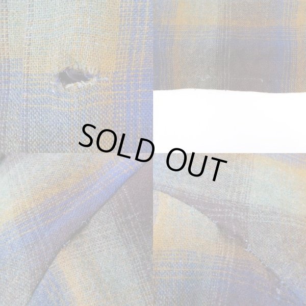 画像5: 60-70's Golden Line オープンカラー ウールシャツ (5)