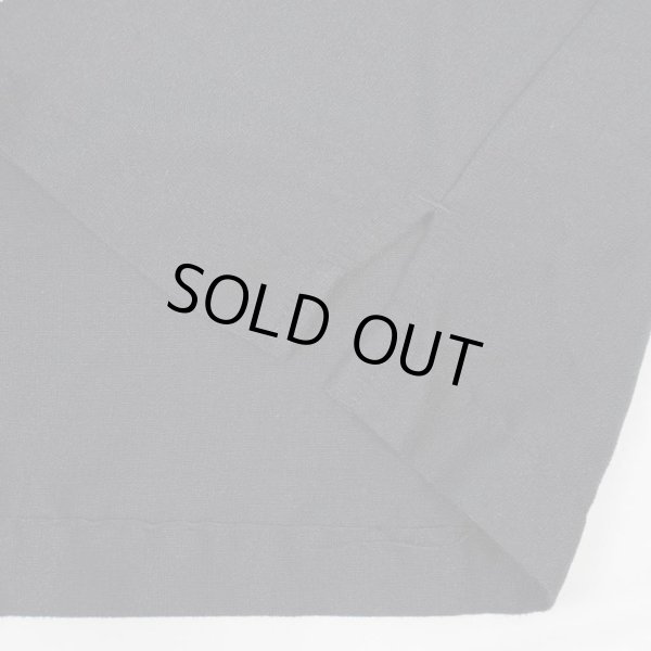 画像4: 00's MERONA S/S レーヨン オープンカラーシャツ "BLACK" (4)