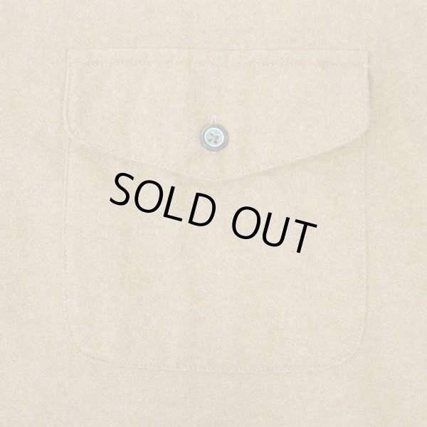 画像4: 00's ST.JOHN'S BAY シャモアクロス ワークシャツ “CAMEL / DEADSTOCK” (4)