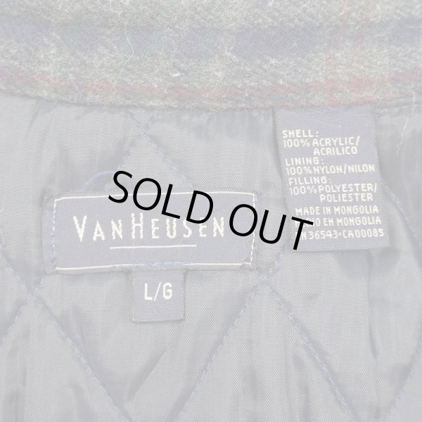 画像2: 00's VAN HEUSEN キルティングライナー ネルシャツ (2)