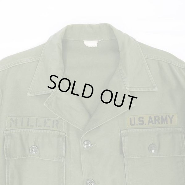 画像3: 60's US.ARMY コットンサテン ユーティリティーシャツ "1st 後期" (3)