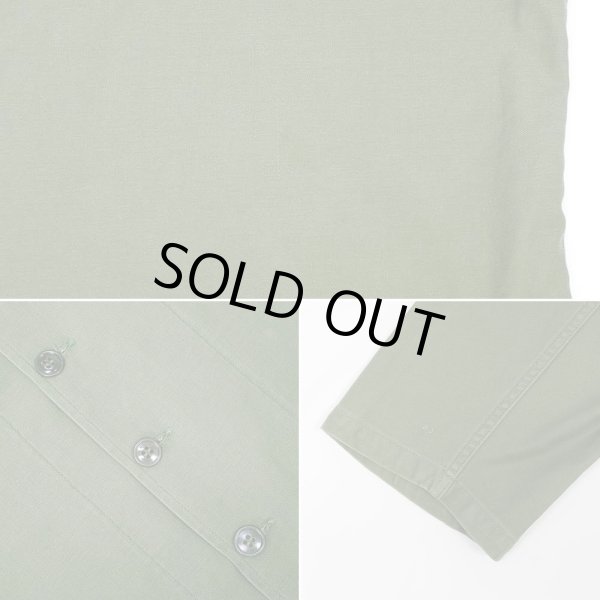 画像5: 60's US.ARMY コットンサテン ユーティリティーシャツ "1st 後期" (5)