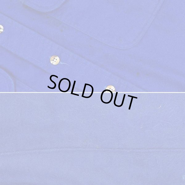 画像5: 90's ST.JOHN’S BAY シャモアクロス ワークシャツ “BLUE” (5)