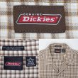 画像2: Late 90's Dickies S/S オープンカラーシャツ "BROWN Plaid" (2)