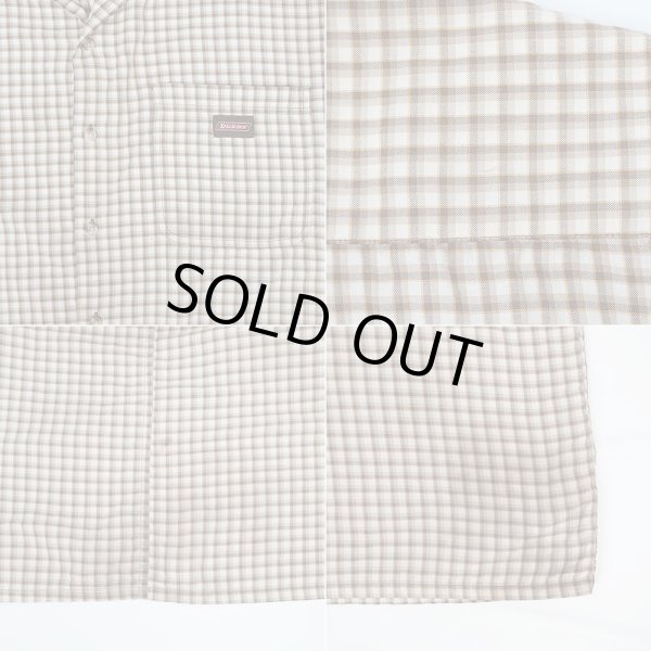 画像3: Late 90's Dickies S/S オープンカラーシャツ "BROWN Plaid" (3)