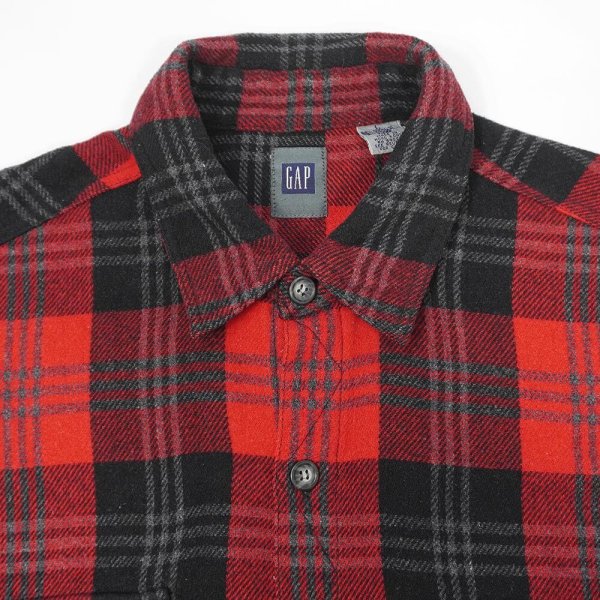 画像3: 00's OLD GAP ウールワークシャツ (3)