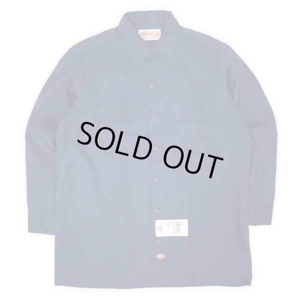 画像1: 00's Dickies L/S ワークシャツ "DEADSTOCK / MADE IN USA" (1)