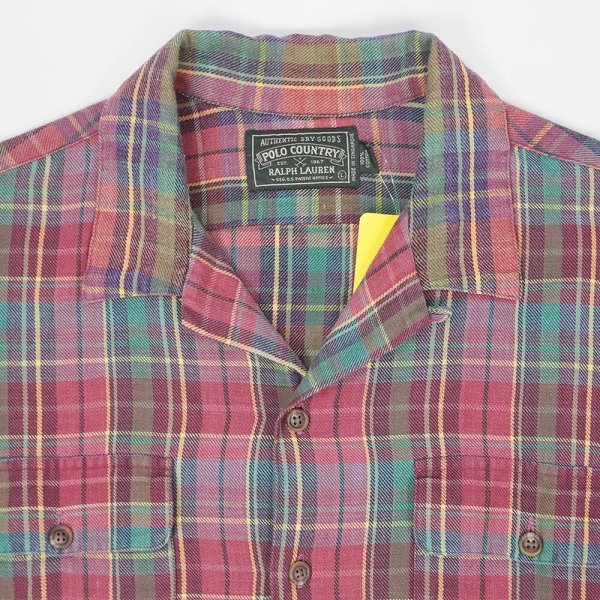 画像3: 90's POLO COUNTRY オープンカラー フランネルシャツ (3)
