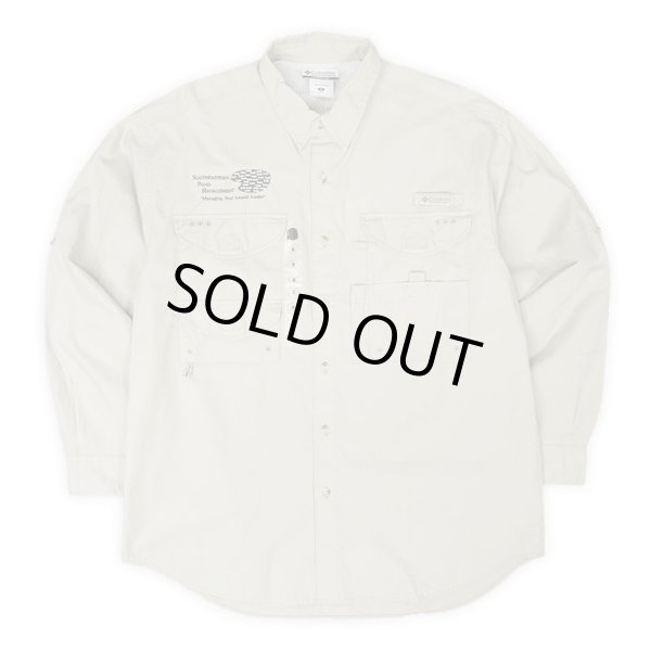 画像1: 00's Columbia PFG コットンフィッシングシャツ "DEADSTOCK / BEIGE" (1)