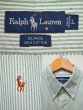 画像3: POLO Ralph Lauren ストライプ柄 S/S ボタンダウンシャツ “BLAKE” (3)