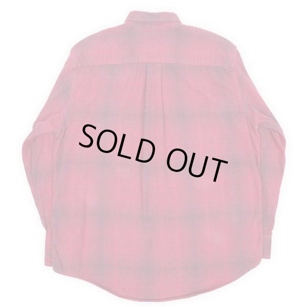 画像2: 90's FIVE BROTHER フランネル ボタンダウンシャツ "オンブレチェック" (2)