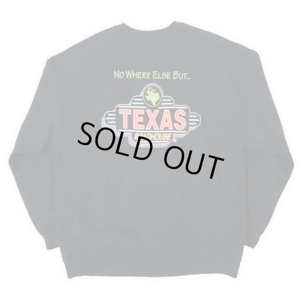 画像2: 00's TEXAS ROADHOUSE ロゴプリント スウェット (2)