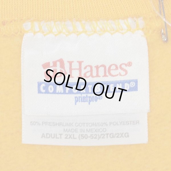 画像2: 00's Hanes ブランクスウェット "YELLOW" (2)