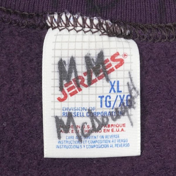 画像2: 90's JERZEES ブランクスウェット “PURPLE” (2)
