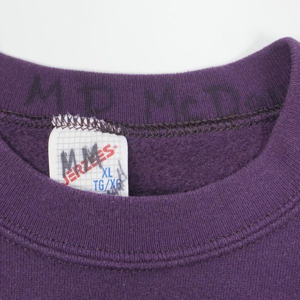 画像3: 90's JERZEES ブランクスウェット “PURPLE” (3)