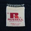 画像2: Early 80's RUSSELL 前V ブランクスウェット "MADE IN USA / BLACK" (2)