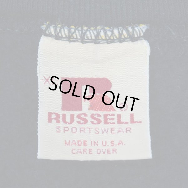 画像2: Early 80's RUSSELL 前V ブランクスウェット "MADE IN USA / BLACK" (2)