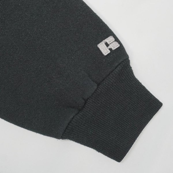 画像4: Early 80's RUSSELL 前V ブランクスウェット "MADE IN USA / BLACK" (4)