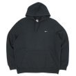 画像1: 00's NIKE スウォッシュロゴ刺繍 スウェットパーカー "BLACK" (1)