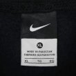 画像2: 00's NIKE スウォッシュロゴ刺繍 スウェットパーカー "BLACK" (2)