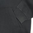 画像4: 00's NIKE スウォッシュロゴ刺繍 スウェットパーカー "BLACK" (4)