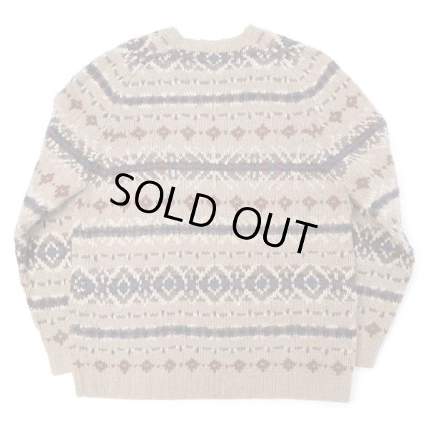 画像2: 90-00's Eddie Bauer ノルディック柄 ウールニット (2)