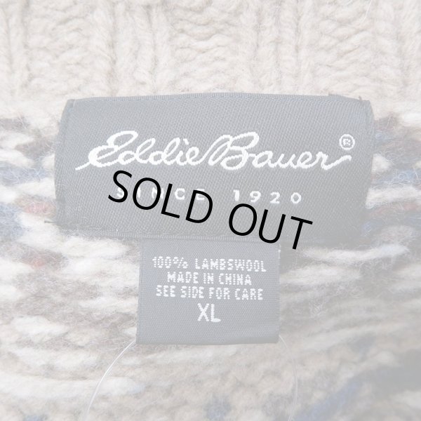 画像3: 90-00's Eddie Bauer ノルディック柄 ウールニット (3)