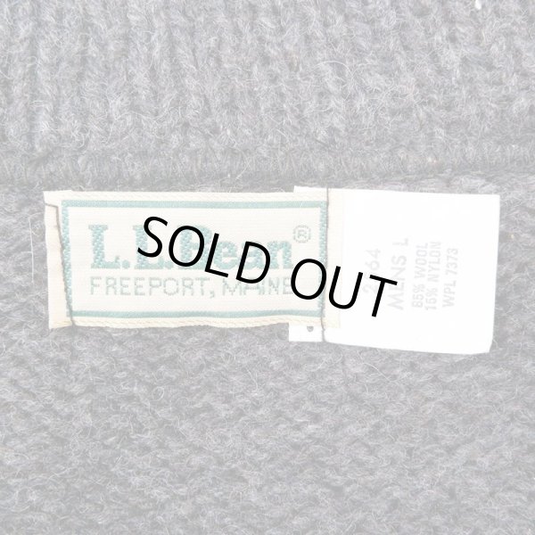 画像2: 80's L.L.Bean ショールカラー ウールニット “MADE IN USA” (2)