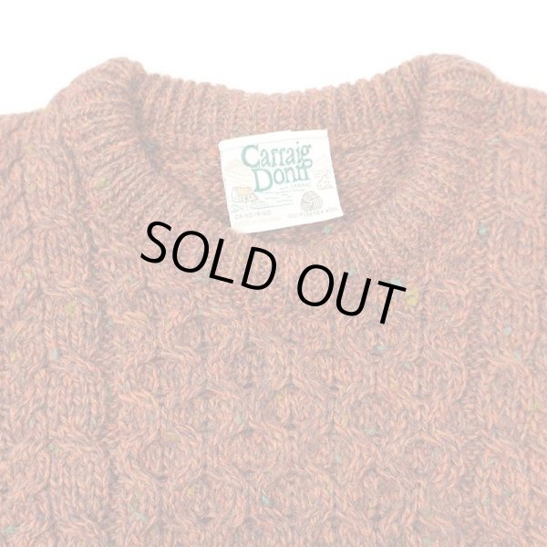 画像3: 90's Carraig Donn ネップ柄 フィッシャーマンセーター "MADE IN IRELAND" (3)
