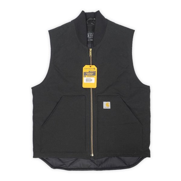 画像1: US Carhartt ダックベスト "V01 BLK" (1)