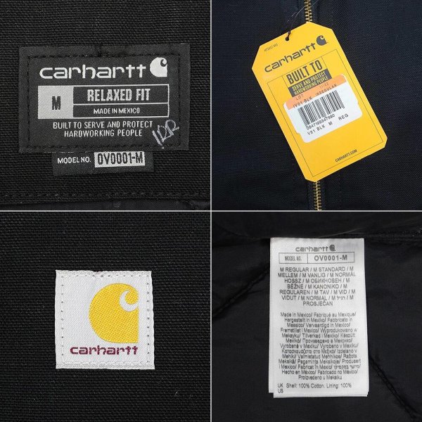 画像2: US Carhartt ダックベスト "V01 BLK" (2)