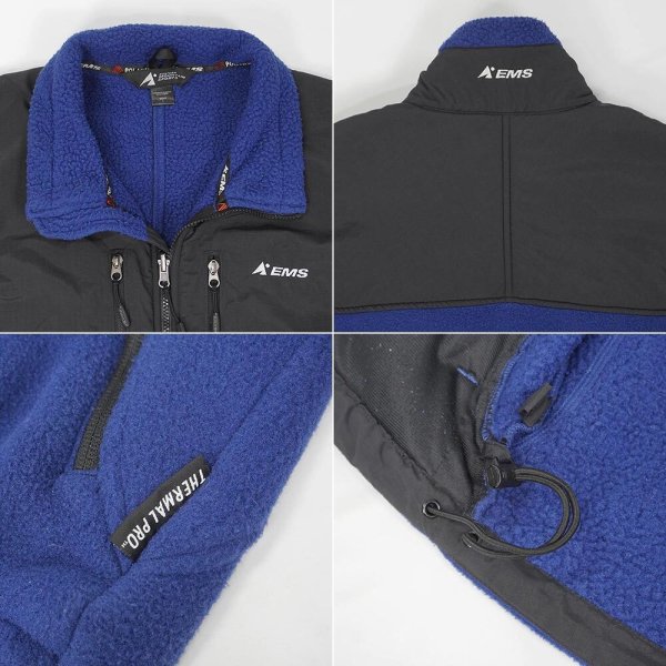 画像3: 00's EMS PORLATEC フリース×ナイロンベスト (3)