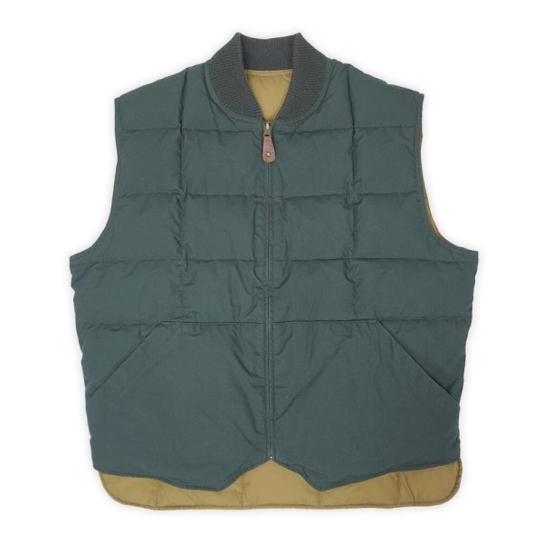 画像1: 90's Eddie Bauer リバーシブル ダウンベスト (1)