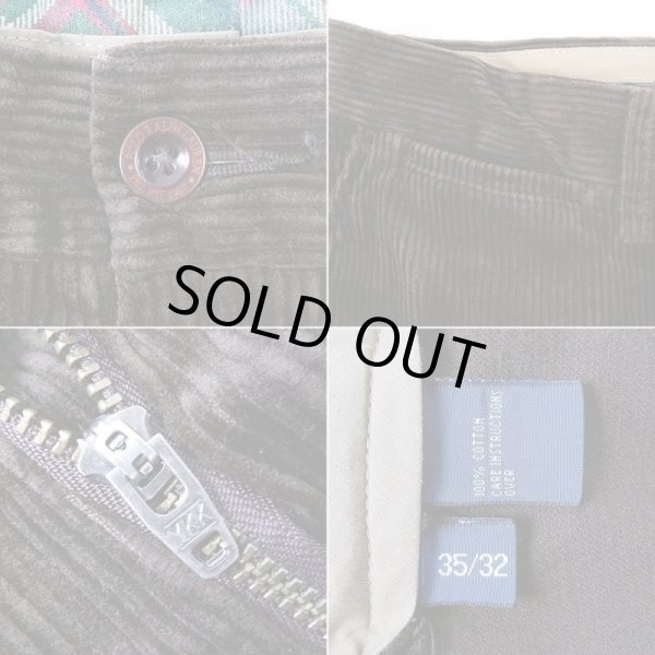 画像4: 00's Polo Ralph Lauren 太畝コーデュロイトラウザー “PRESTON PANT / DARK BROWN” (4)