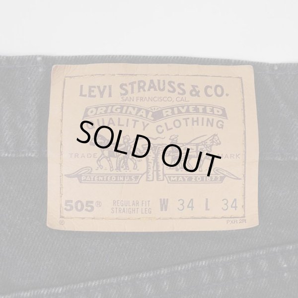 画像3: 90's Levi's 505 ブラックデニムパンツ "MADE IN USA" (3)