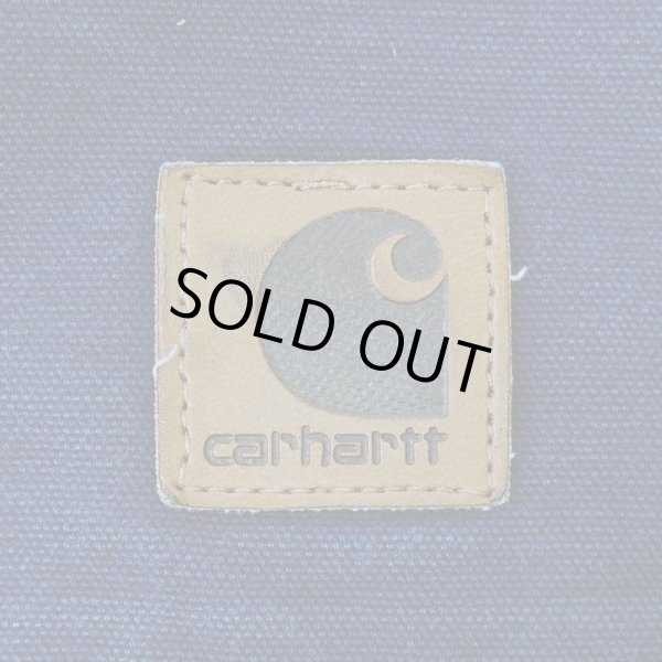 画像4: 00's Carhartt フランネルライナー ダックペインターパンツ "MADE IN USA / NAVY / W34 L32" (4)