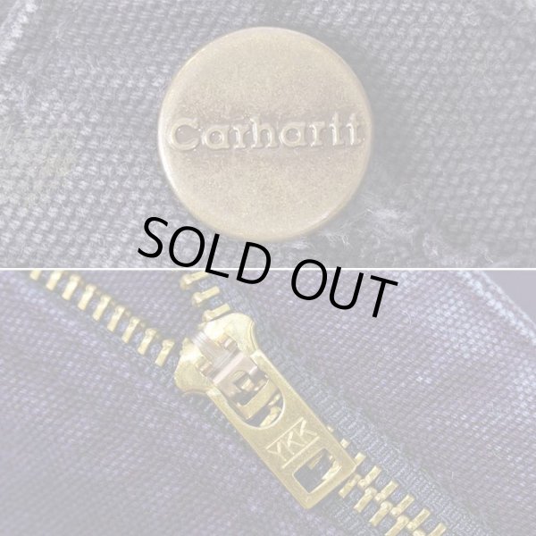 画像5: 00's Carhartt フランネルライナー ダックペインターパンツ "MADE IN USA / NAVY / W34 L32" (5)
