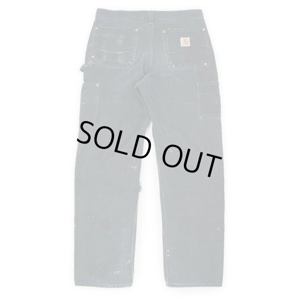 画像2: 00's Carhartt ダブルニー ダックペインターパンツ “BLACK / MADE IN USA” (2)