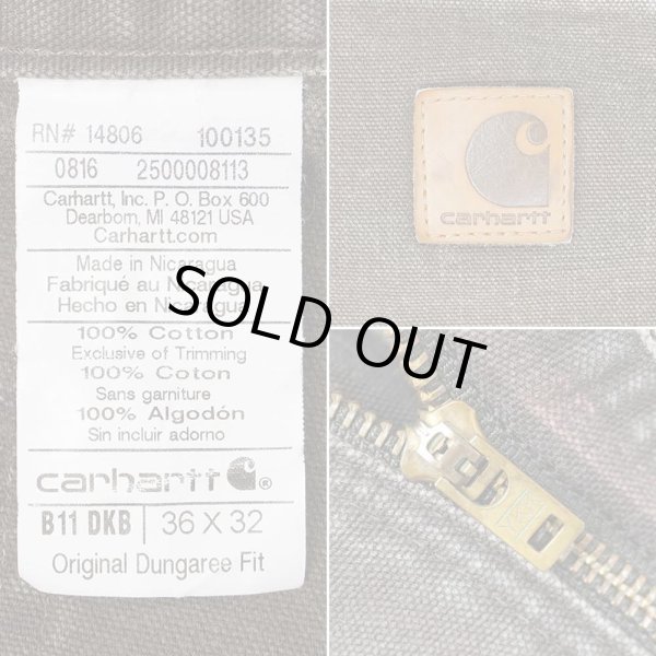 画像3: 00's Carhartt ダックペインターパンツ "W36 L32 / DARK BROWN" (3)